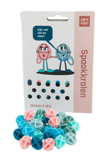 Perles de parole de vélo Pexkids "Balls Sorted 6 couleurs (30 pièces sur carte)