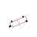 Topeak FRAMETAS Midloader 6L ZW, sangles en nylon, noir