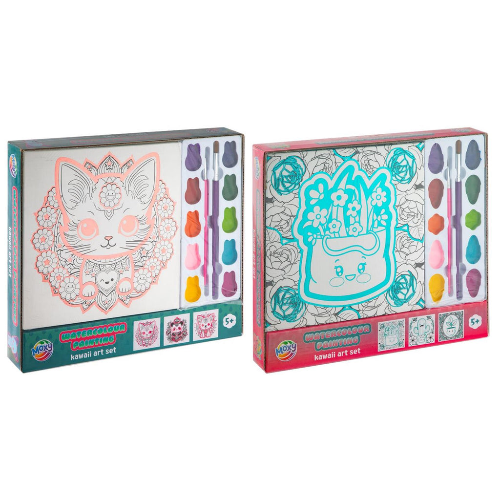 Moxy - Moxy aquarel schilderen kawaii art set