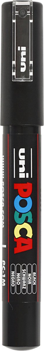 Posca - Posca Uni verfmarker 1mc zwart - conische punt - 1 mm