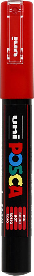 Posca - Posca Uni verfmarker 1mc rood - conische punt - 1 mm