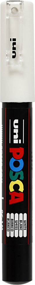 Uni posca verfmarker 1mc wit - conische punt - 1 mm
