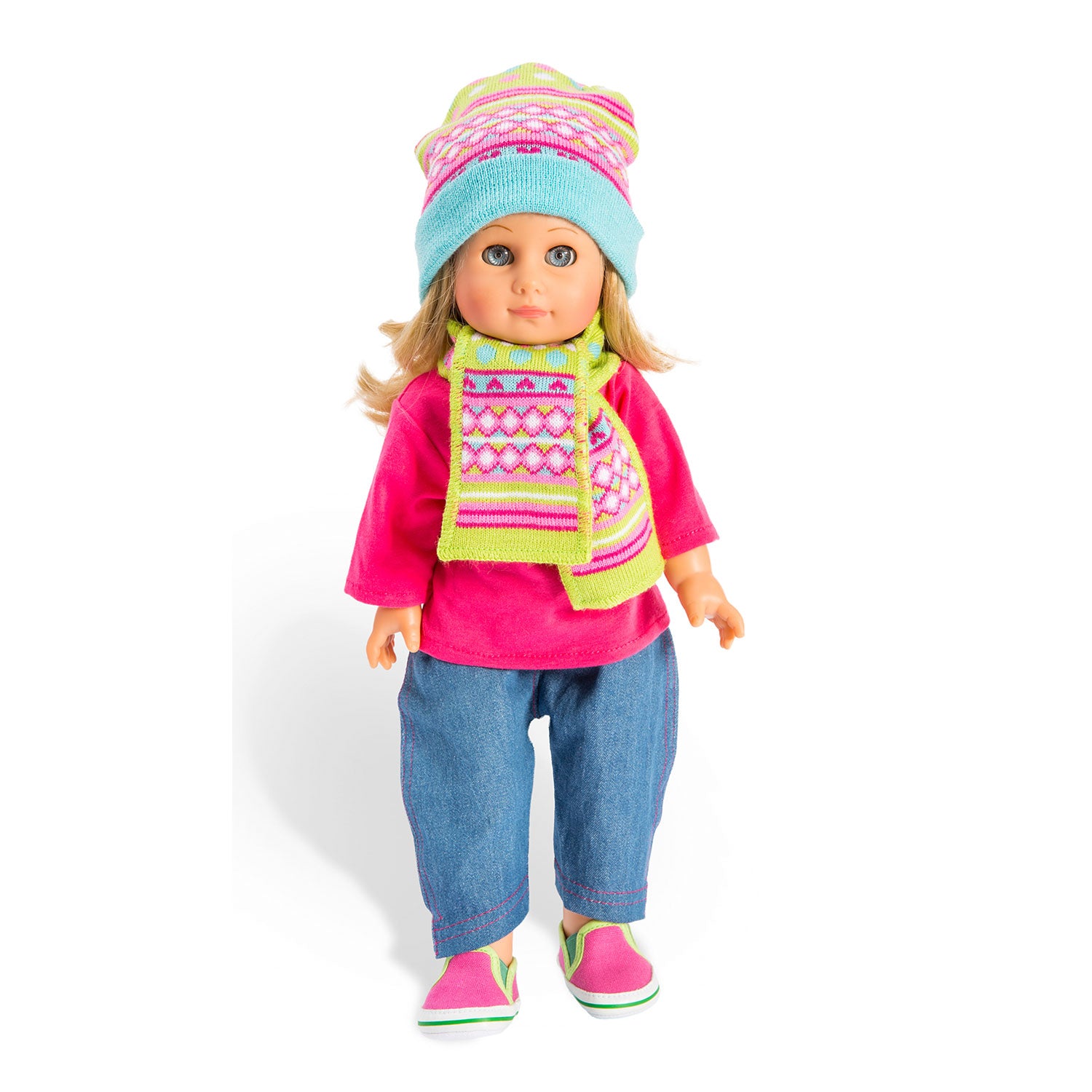 Heless poppen muts en sjaal, 38-45 cm