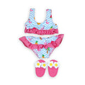 Heless - Heless Poppen bikini met slippers flamingo 28-35 cm