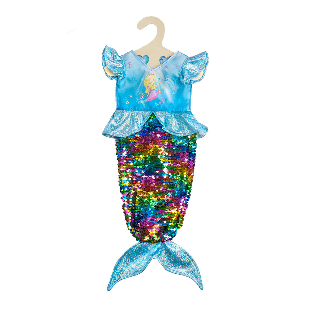 Heless - Heless Poppenjurk zeemeermin met pailletten 28-35 cm