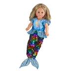 Heless - Heless Poppenjurk zeemeermin met pailletten 35-45 cm