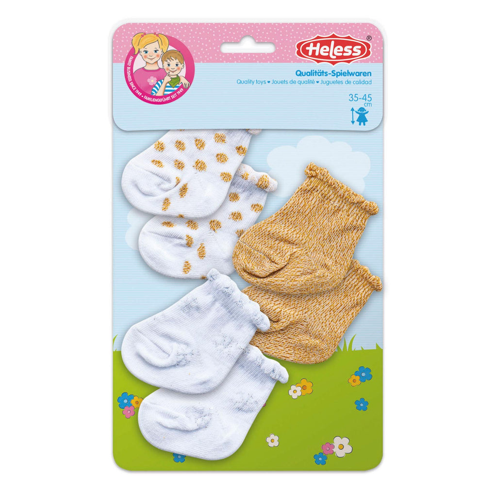 Heless - Heless Poppensokken glitter - 3 paar 28-35 cm