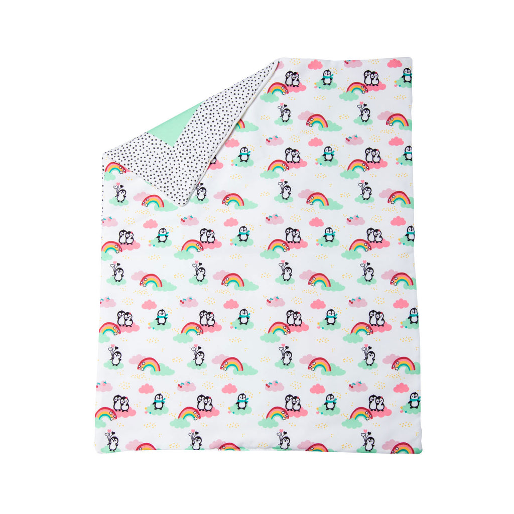 Heless - Heless Poppendeken pinguin met kussen