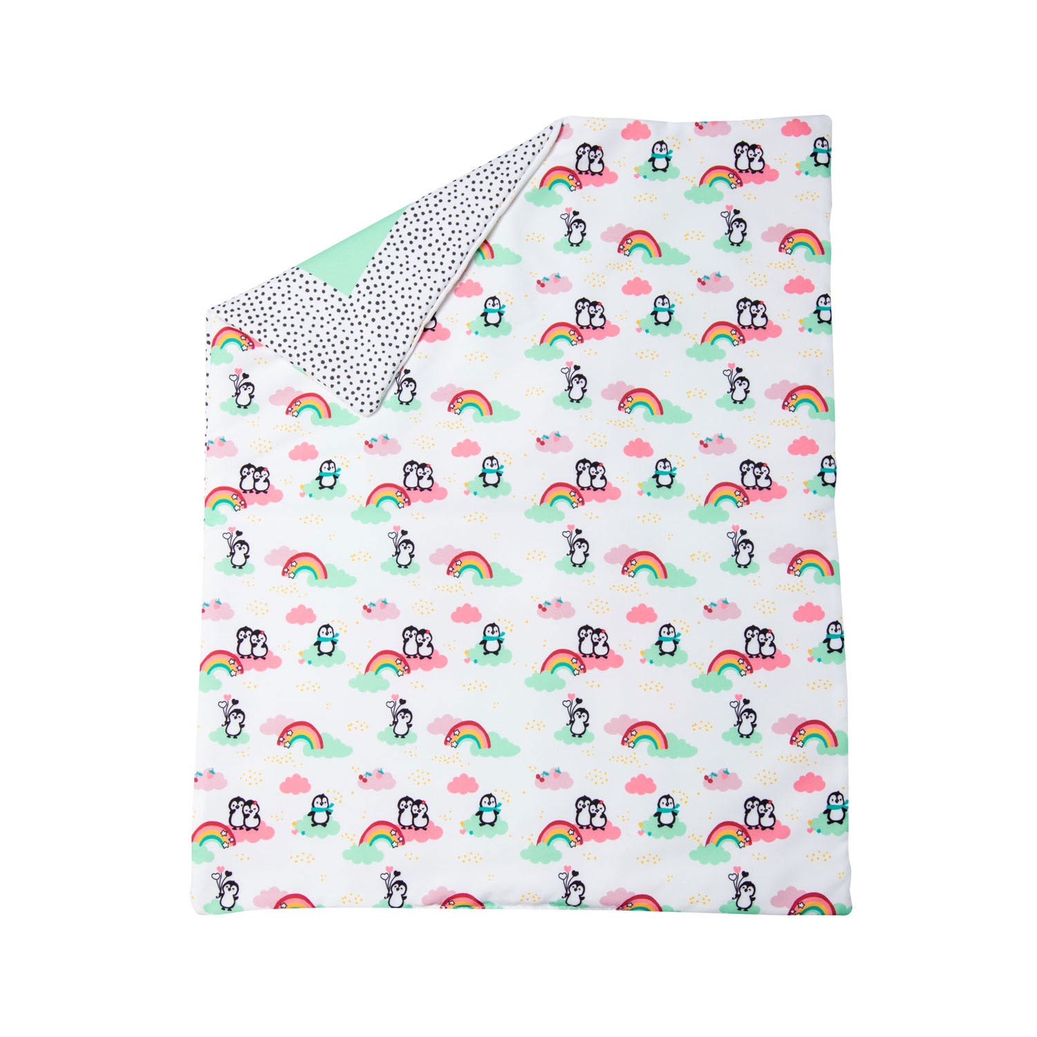 Heless - Heless Poppendeken pinguin met kussen