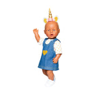 Heless - Heless Poppenjurk met gouden t-shirt 28-35 cm
