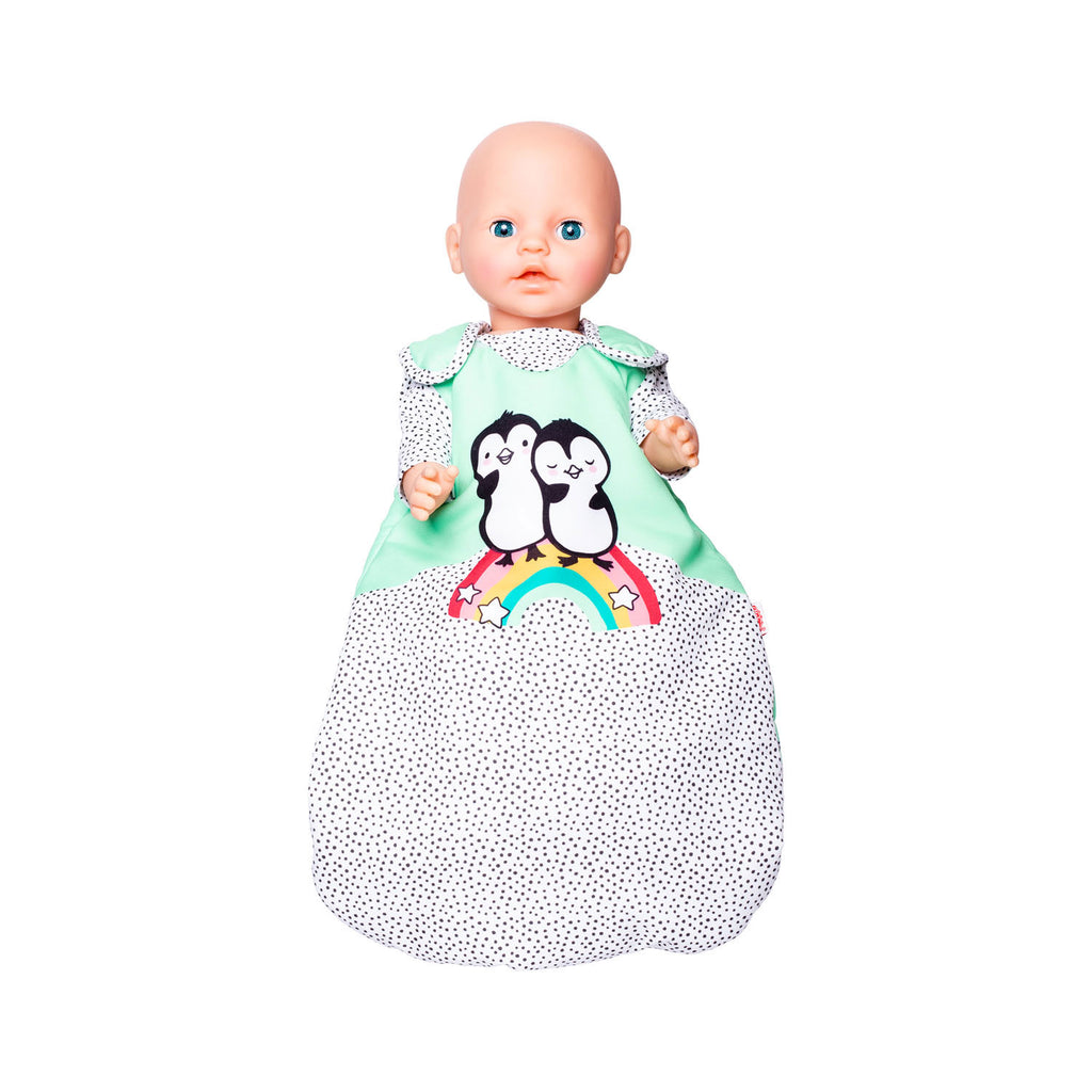Heless poppen slaapzak pinguin, 35-45 cm