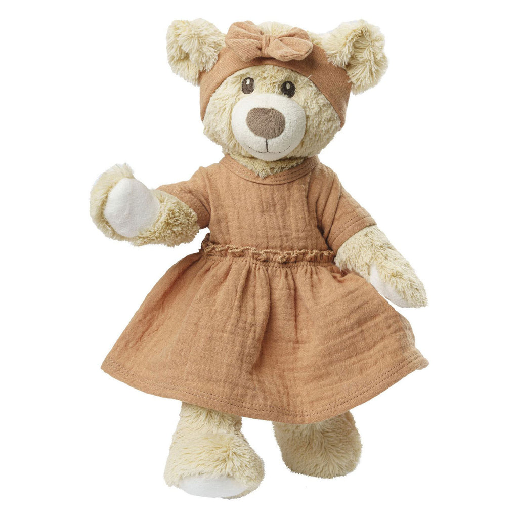 Heless - Heless Poppenjurk bruin met ruches 28-35 cm
