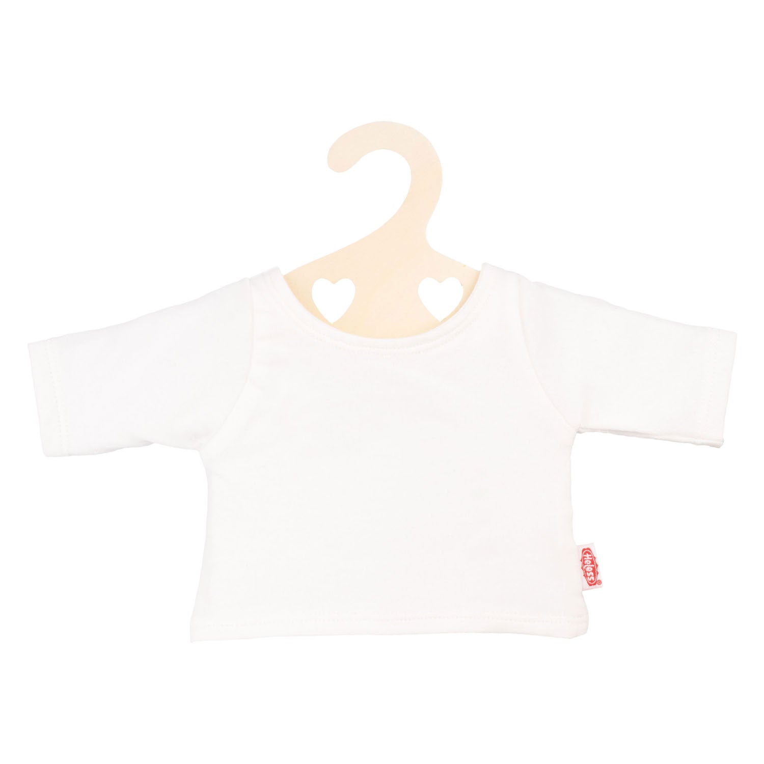 Heless - Heless Poppen t-shirt wit op kledinghanger maat 28-35 cm