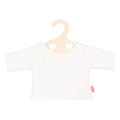 Heless poppen t-shirt wit op kledinghanger, maat 28-35 cm