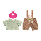Heless - Heless Poppenkleding lederhosen met overhemd en sjaal35-45 cm