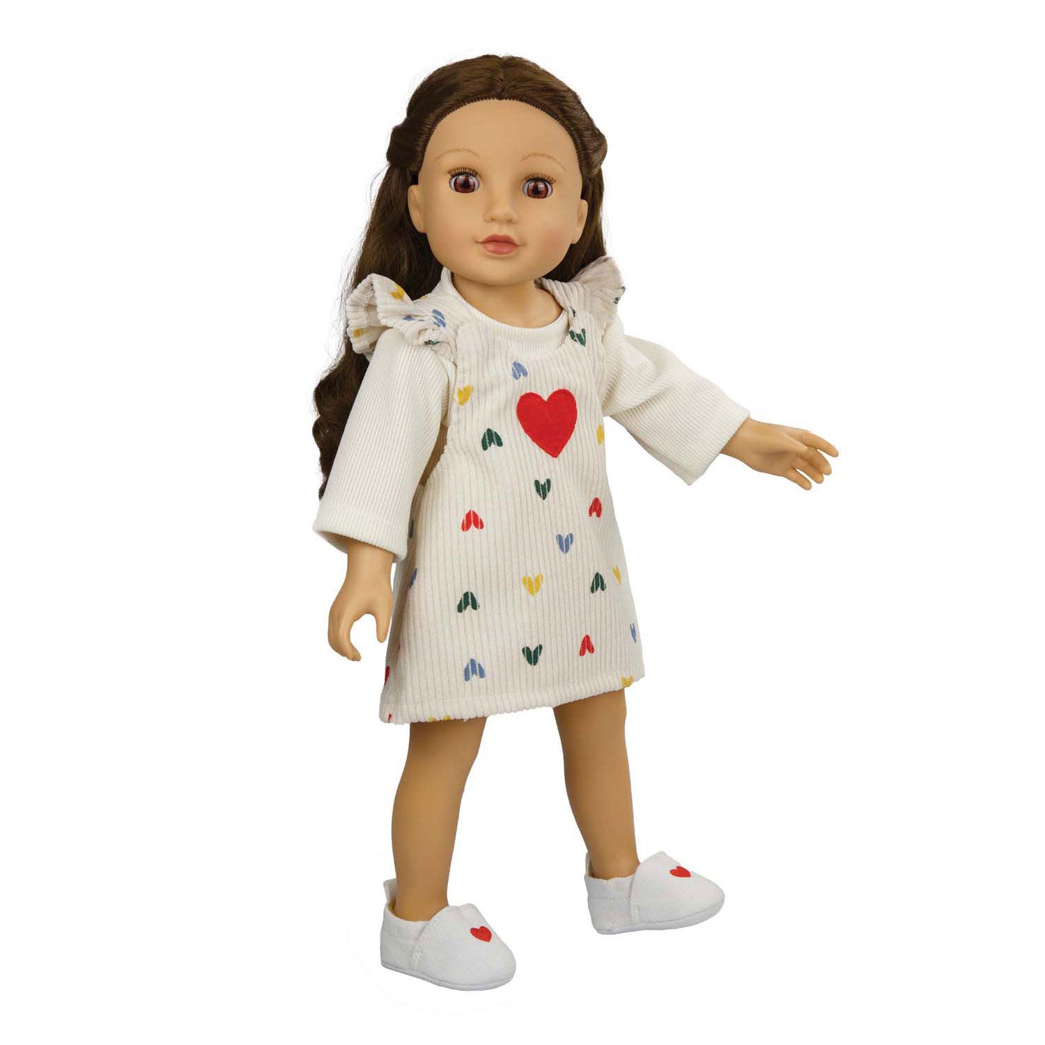 Heless - Heless Poppenpantoffel met hart 38-45 cm