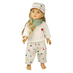 Heless - Heless Poppenmuts hartjesconfetti 28-35 cm