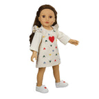 Heless - Heless Poppenpantoffel met hart 30-34 cm