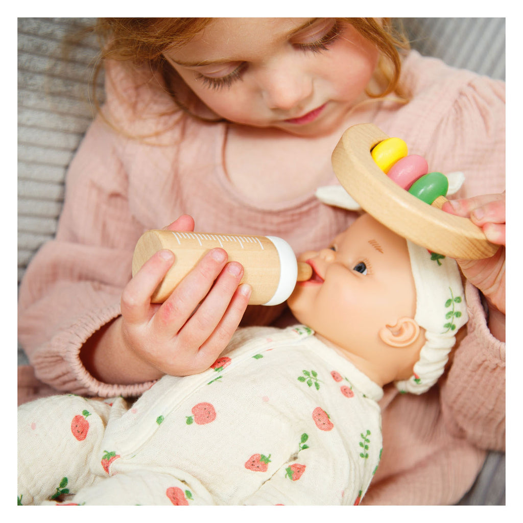 Heless - Heless Houten fles voor poppen schaapjes