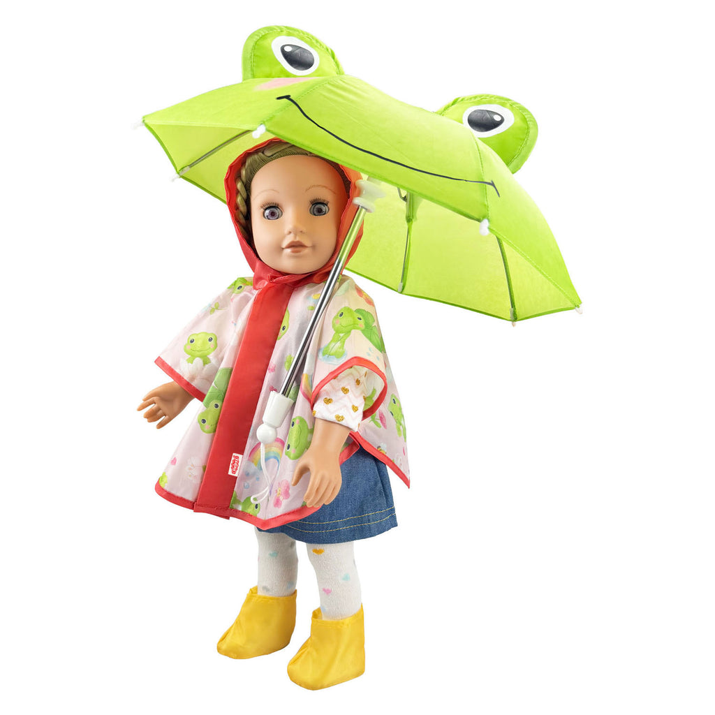 Heless - Heless Regenpak kikker carlo 3dlg - maat 35-45 cm