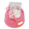 Heless - Heless Poppenpotje met accessoires roze - 15cm
