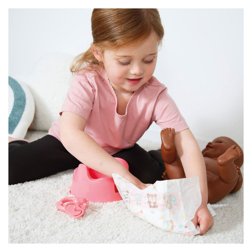Heless - Heless Poppenpotje met accessoires roze - 15cm