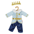 Heless - Heless Poppenoutfit winterprins luka met kroon en kraag - maat 28-35 cm