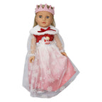 Heless - Heless Poppenjurk winterprinses lumi met kroon en cape - maat 35-45 cm