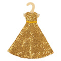 Heless - Heless Paillettenjurk goldstar voor modepoppen - 29cm
