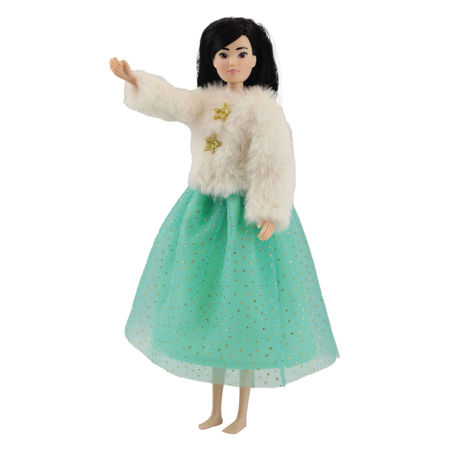 Heless - Heless Pluche jasje yuki met tule rok voor modepoppen - 29cm