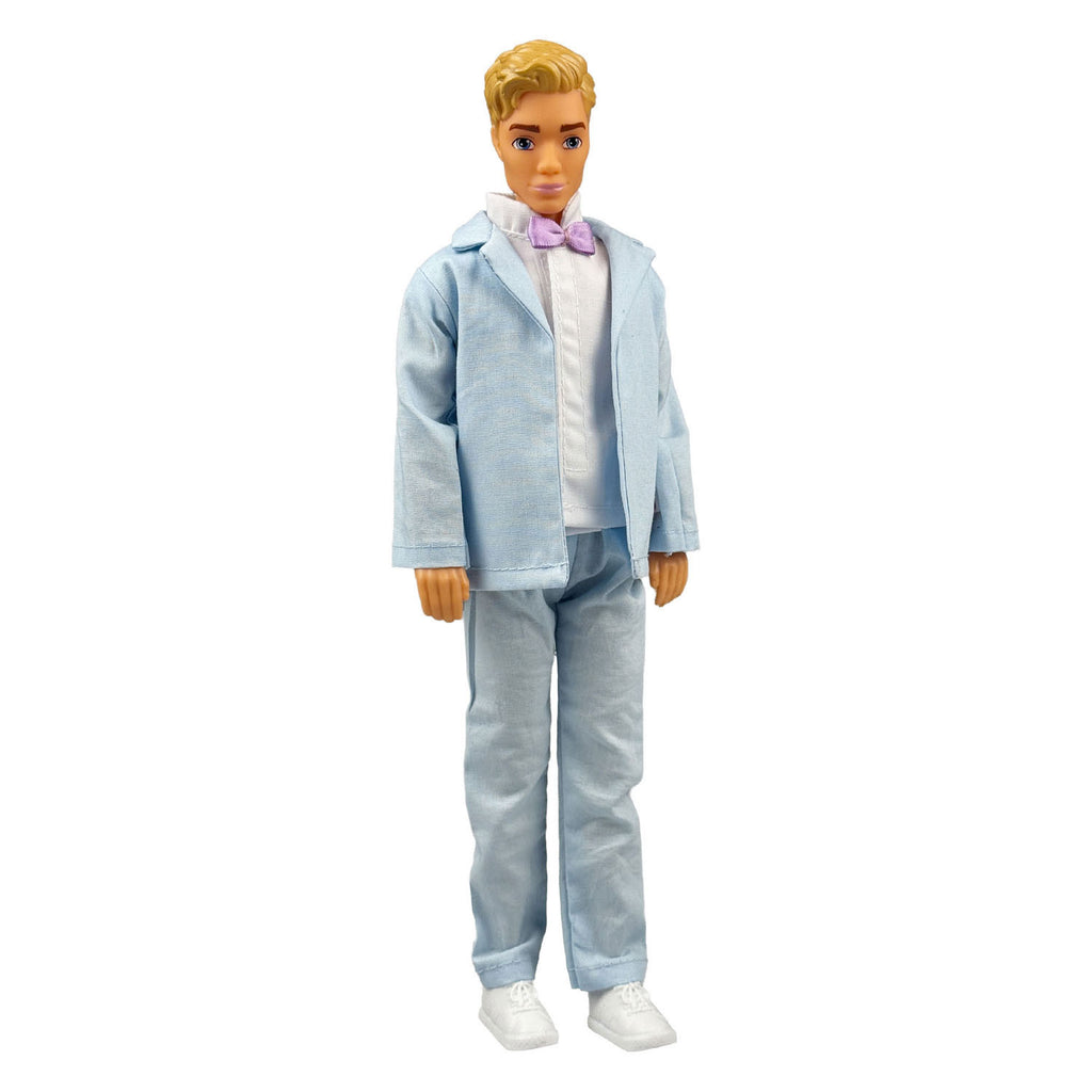 Heless - Heless Lichtblauwe smoking voor modepoppen - 29cm