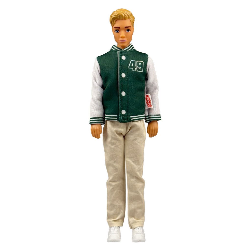 Heless - Heless Varsity jack met broek voor modepoppen - 29cm
