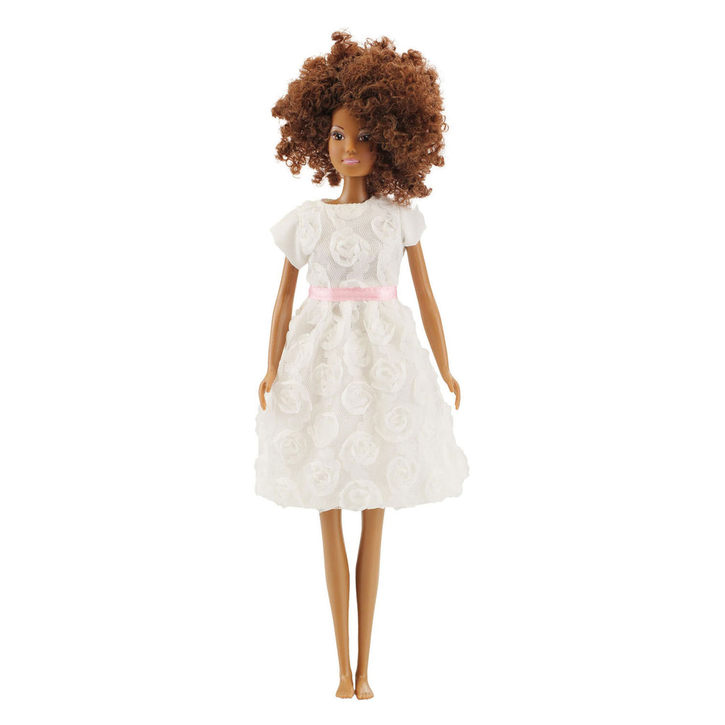 Heless - Heless Witte jurk voor modepoppen - 29cm