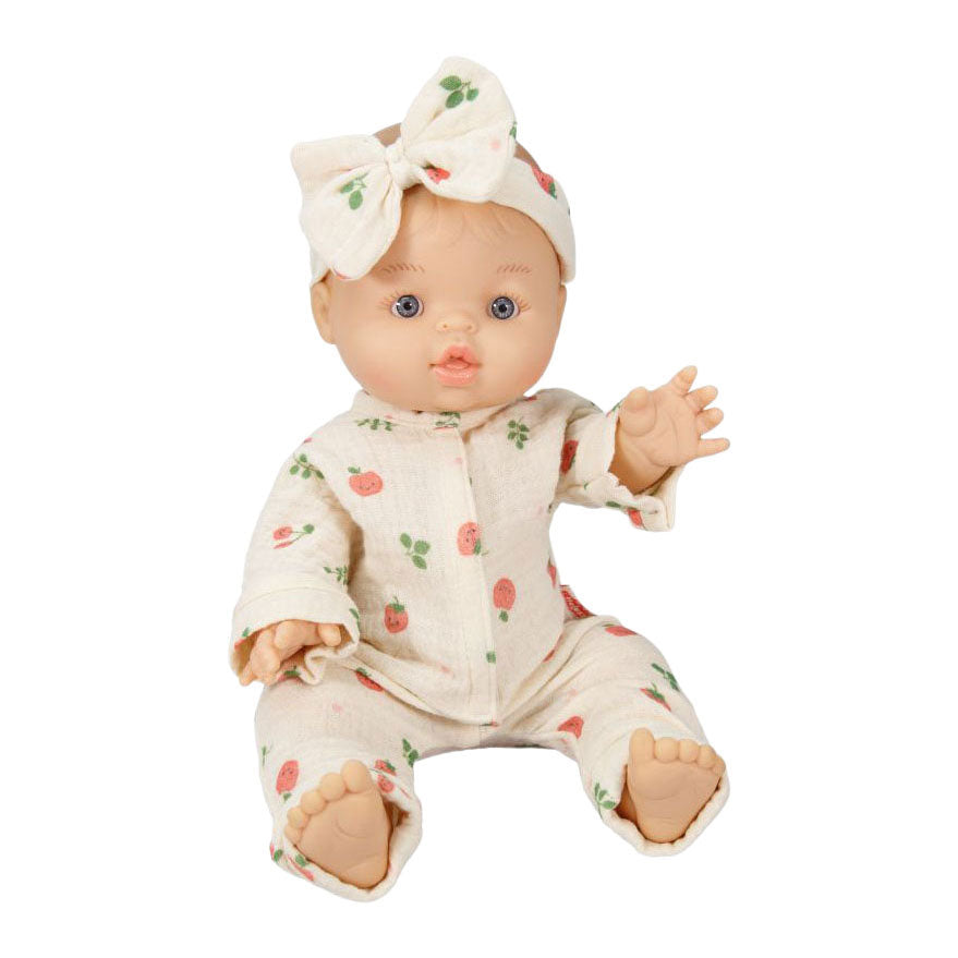 Heless - Heless Meisjes babypop met romper cheeky fruits - 34cm