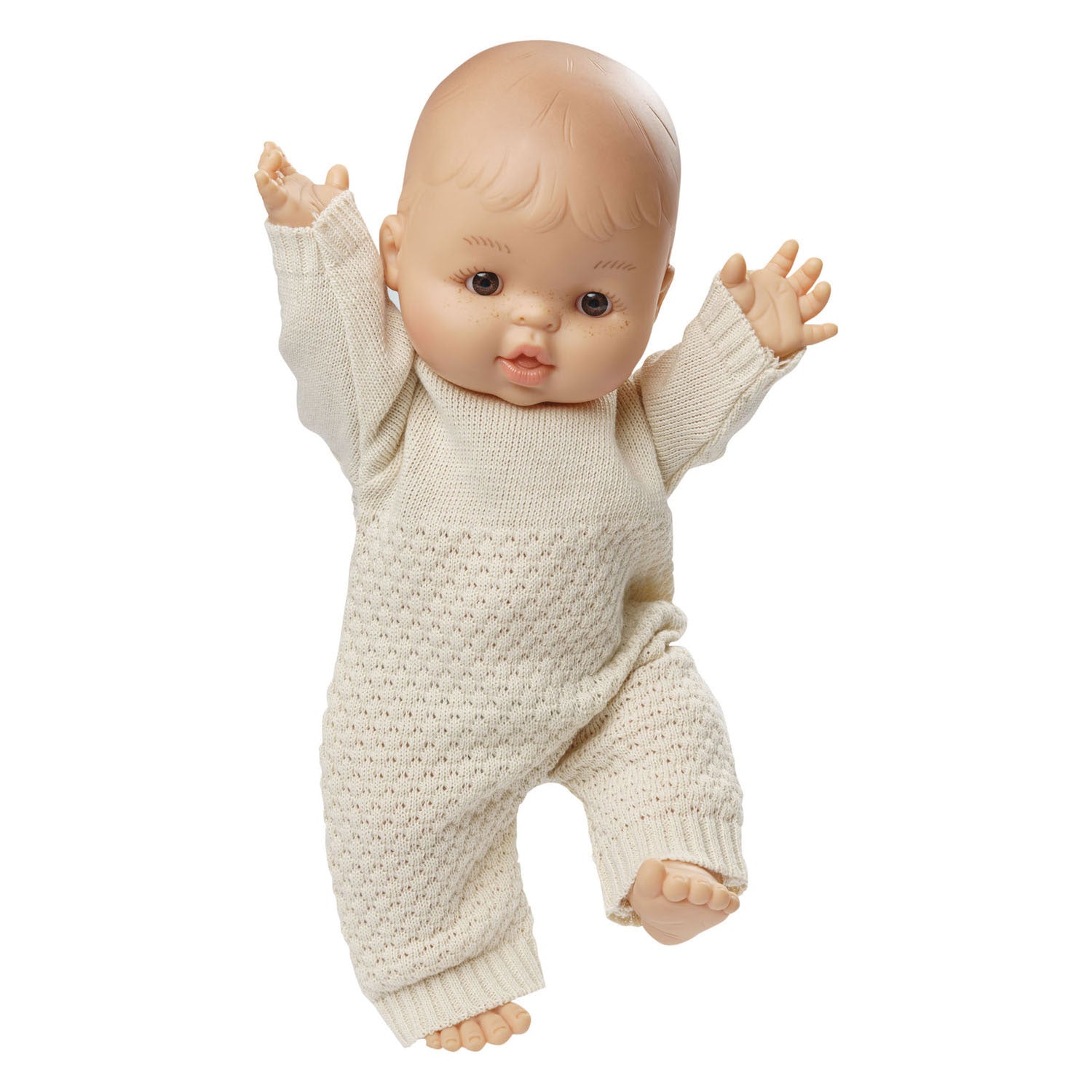 Heless meisjes babypop met gebreide romper - 34cm