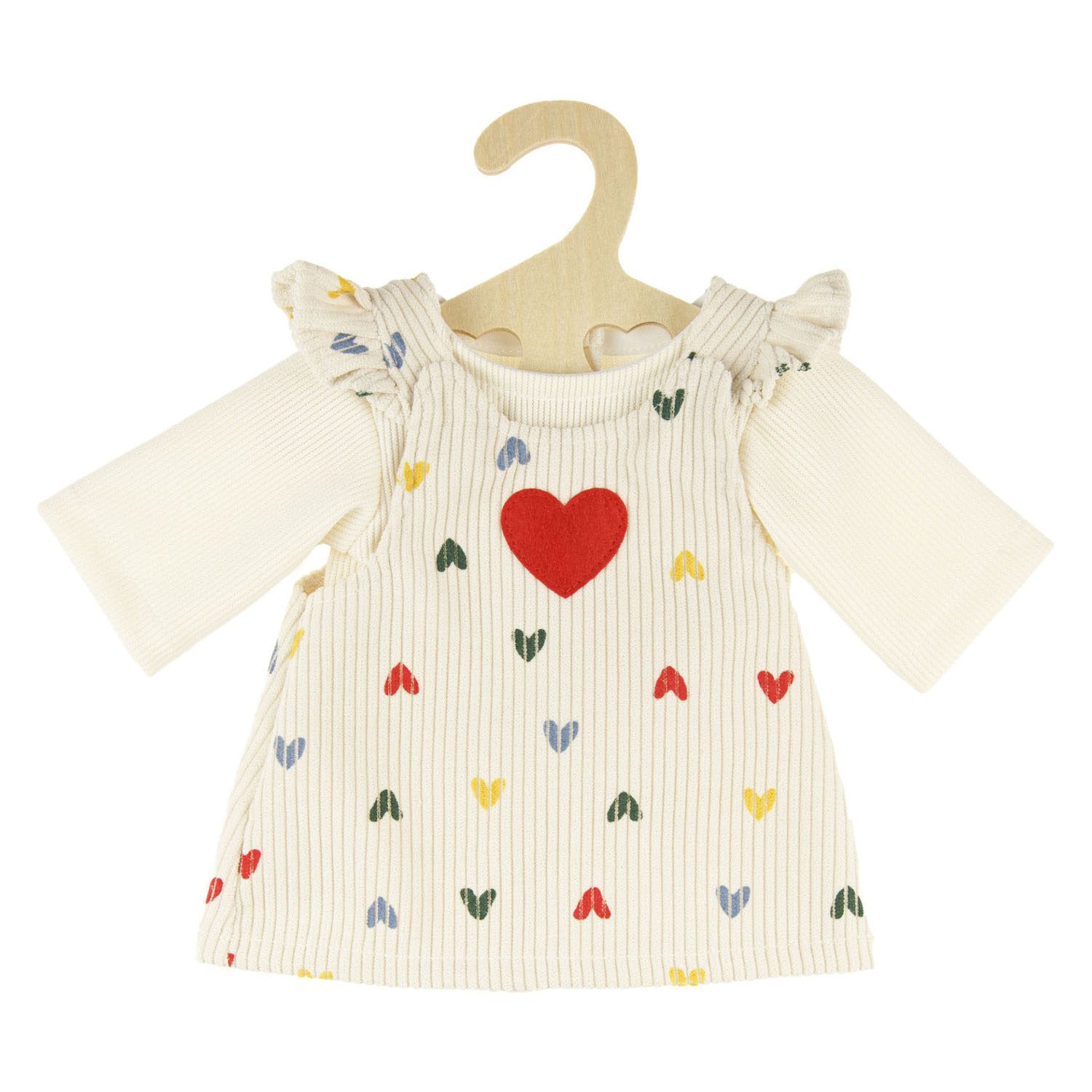 Heless meisjes babypop met corduroy jurk - 34cm