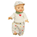 Heless - Heless Jongens babypop met corduroy outfit - 34cm