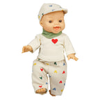 Heless - Heless Jongens babypop met corduroy outfit - 34cm