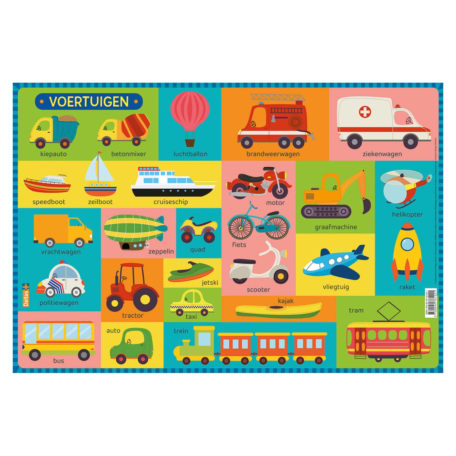 Deltas - Deltas Educatieve onderleggers preschool - voertuigen