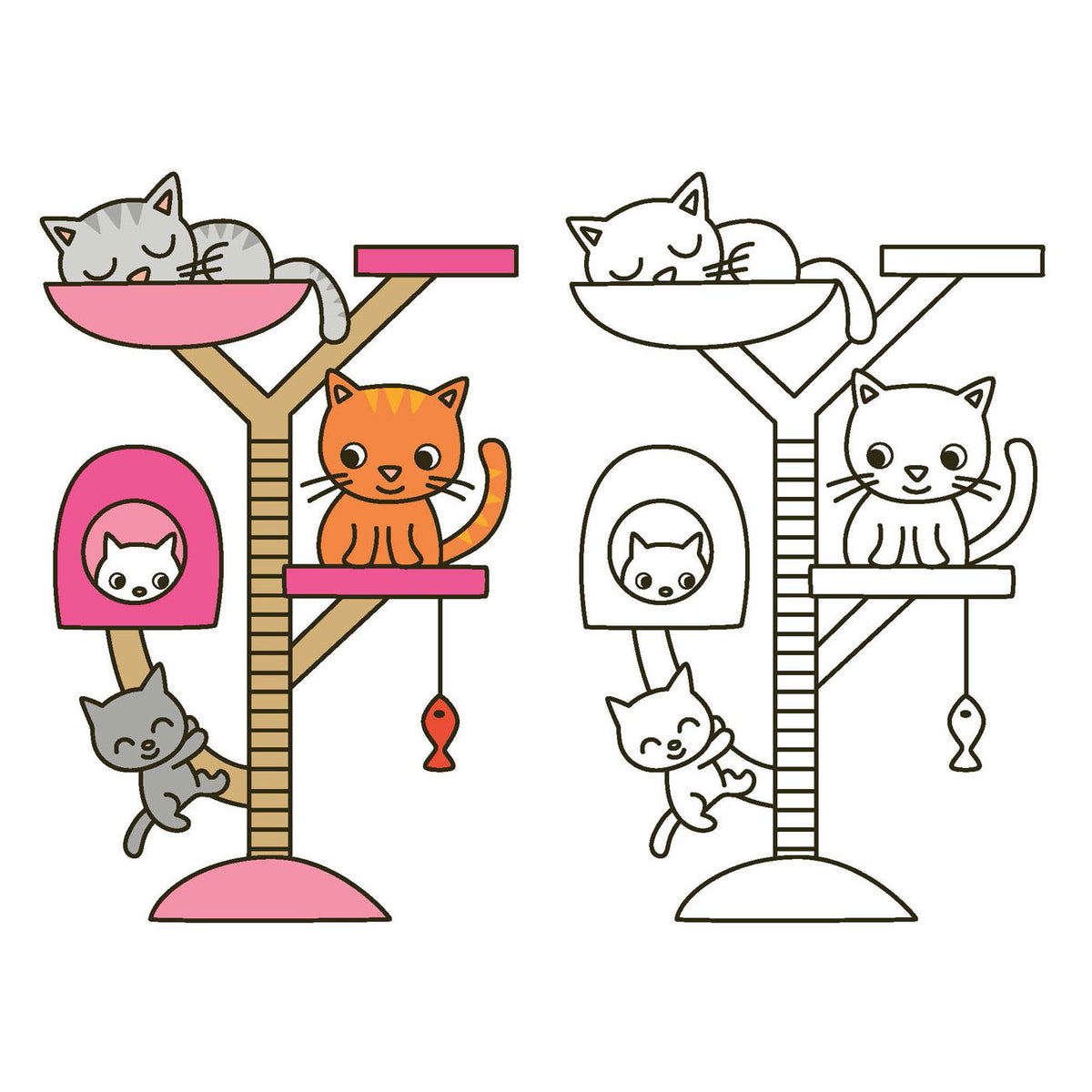 Deltas happy coloring - vrolijke dieren