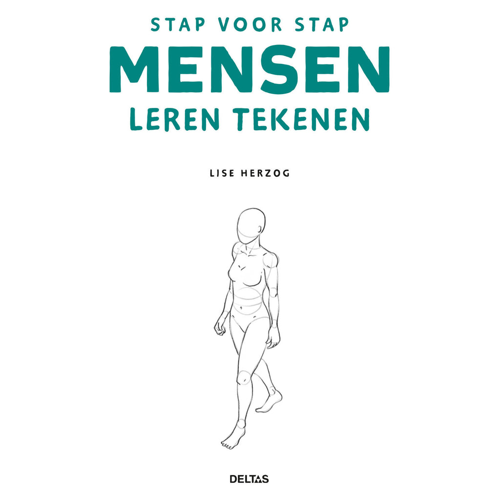 Deltas stap voor stap mensen leren tekenen hobbyboek