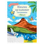 Deltas kleuren op nummer v. volwassenen natuur