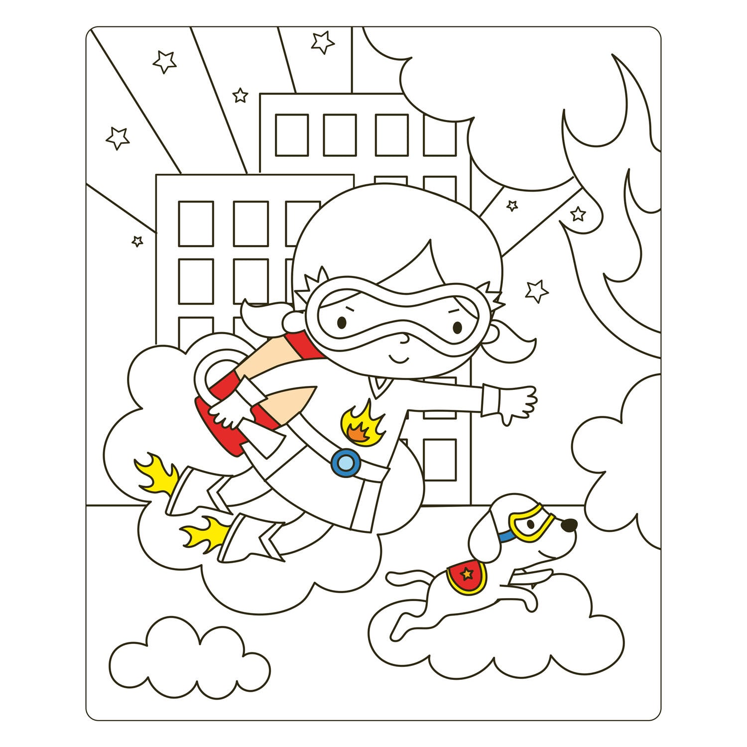 Deltas - Deltas Super girls sticker fun - aankleedpoppen / super girls sticker fun - poupées à habiller