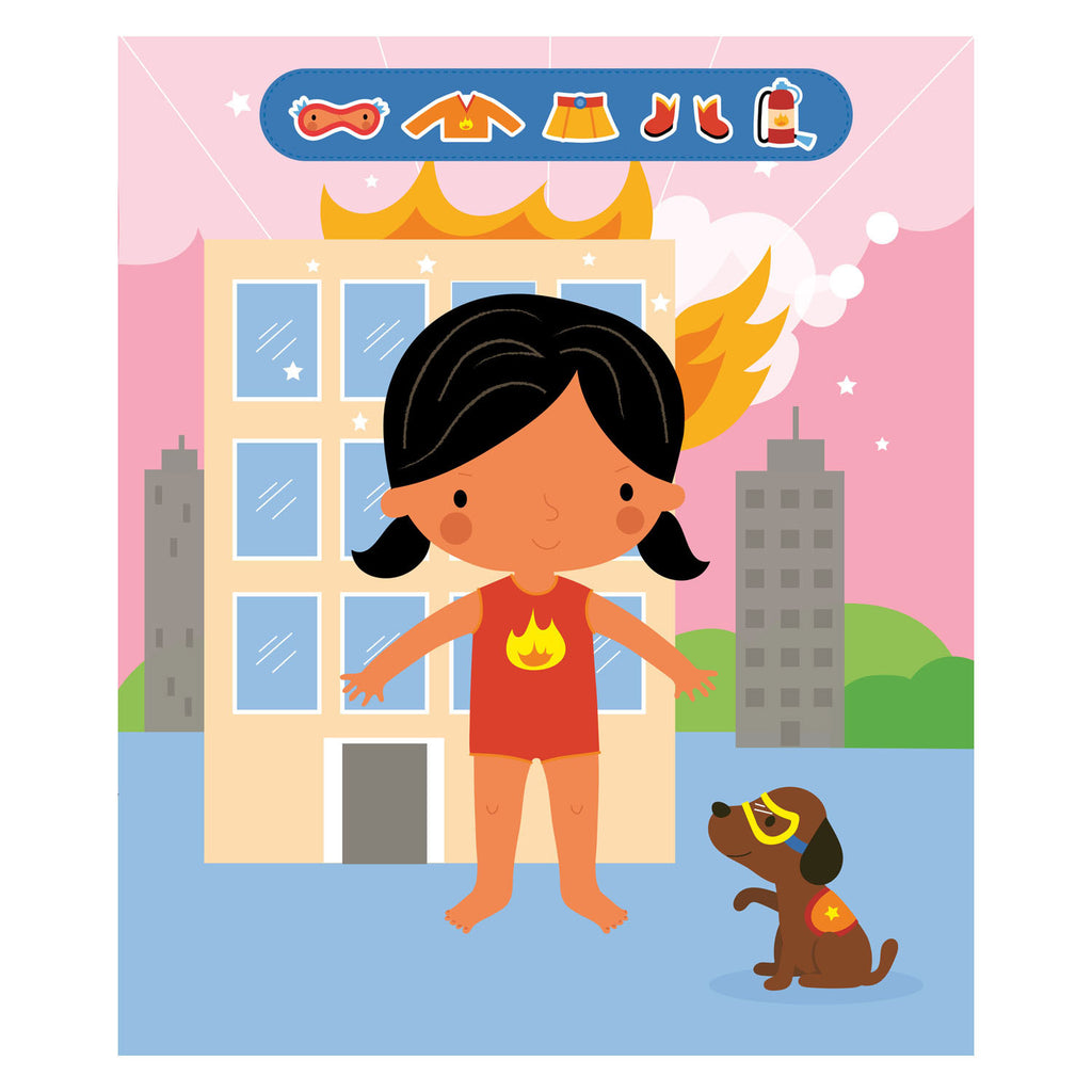 Deltas - Deltas Super girls sticker fun - aankleedpoppen / super girls sticker fun - poupées à habiller