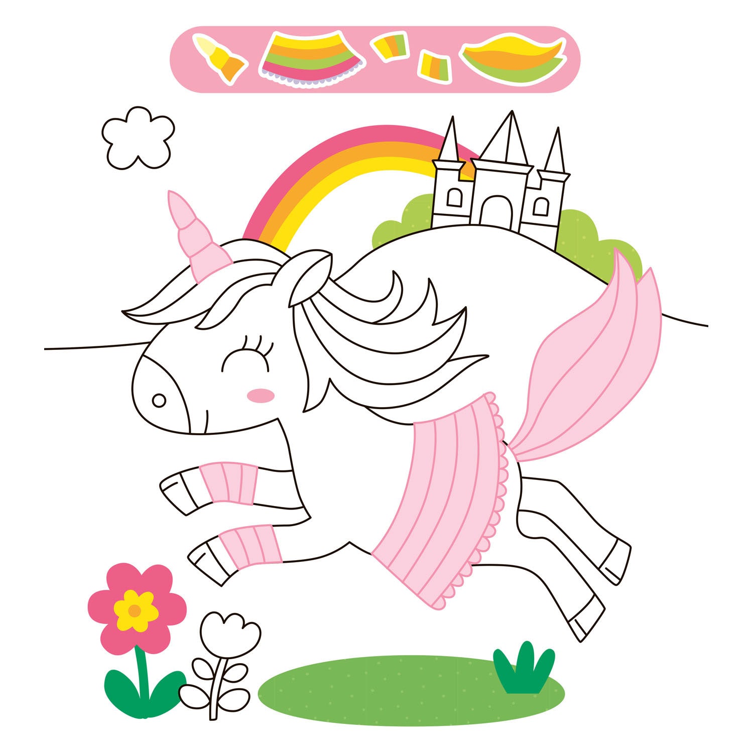 Deltas unicorn sticker parade