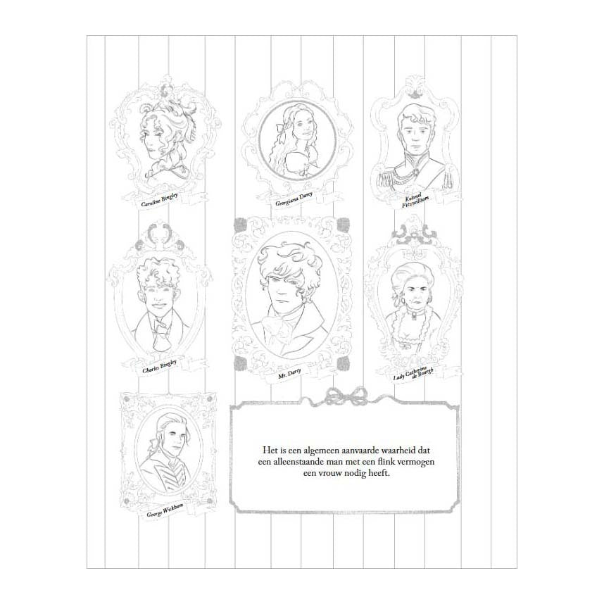 Deltas - Deltas Pride & prejudice kleurboek voor volwassenen