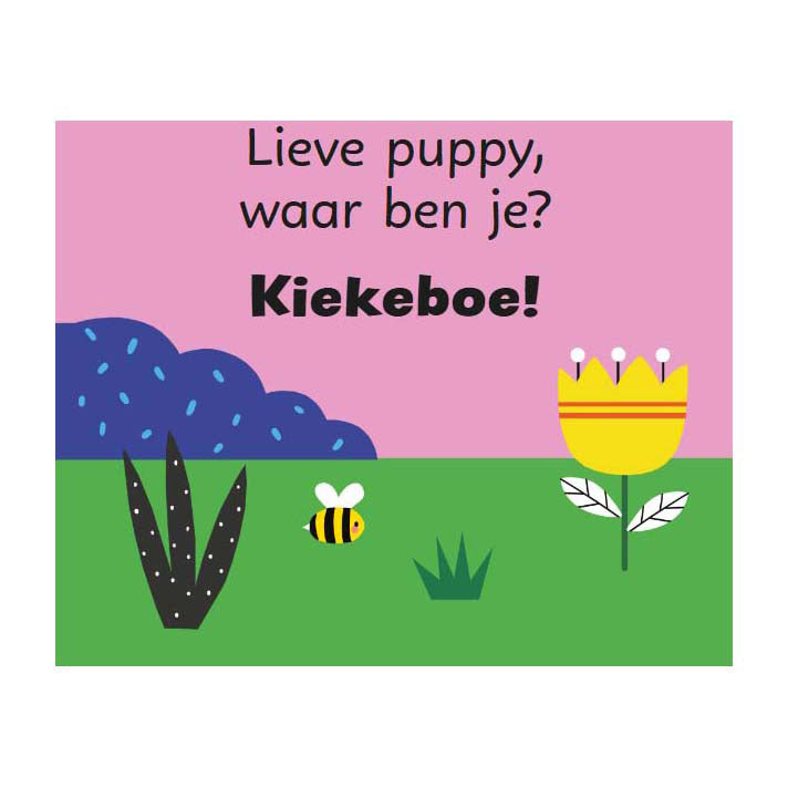 Deltas - Deltas Kiekeboe lieve puppy - kartonboekje met flapjes