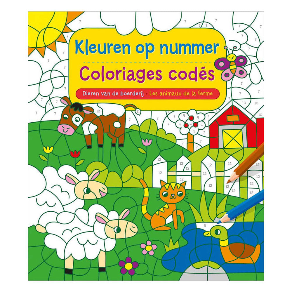 Deltas - Deltas Dieren van de boerderij - kleuren op nummer
