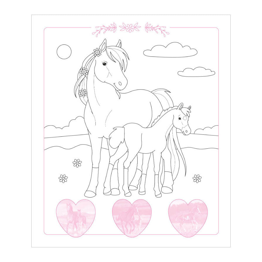 Deltas - Deltas Dream horses sticker parade - kleurboek