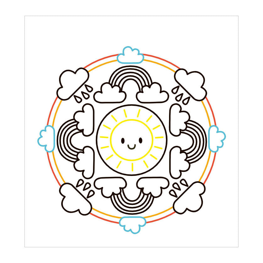 Deltas - Deltas Happy mandala color kleurboek